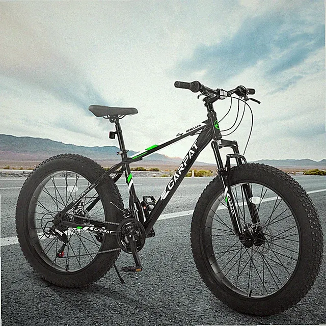 26In Fat Tire Mountain Trail Bike Full Shimano 21 Speed Dual Disc Brake Adult