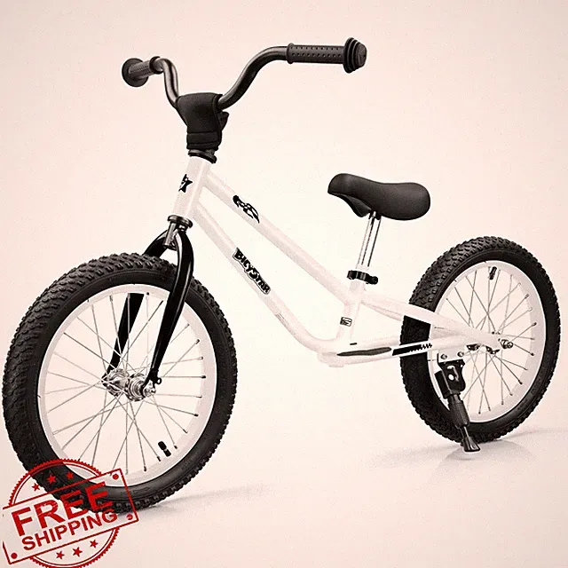 bicystar Kids Balance Bike 16" White Ages 5-8