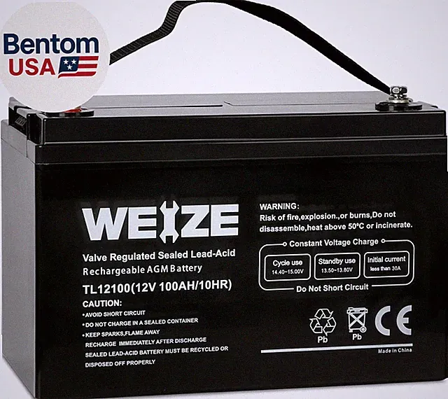 Deep Cycle AGM 12 Volt 100Ah Battery, Maintenance-Free, 3% Self-Discharge Rate