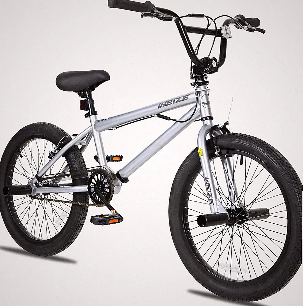 Freestyle BMX Bike, 20 Inch Trick Bicycle for Kids, Hi-Ten Steel Frame, 360 Degr