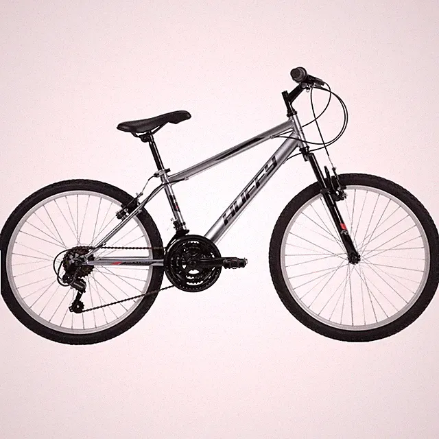 Huffy Rock Creek Adult Mountain Bike, 24" Wheels Age 13+ 18-Speed Gray