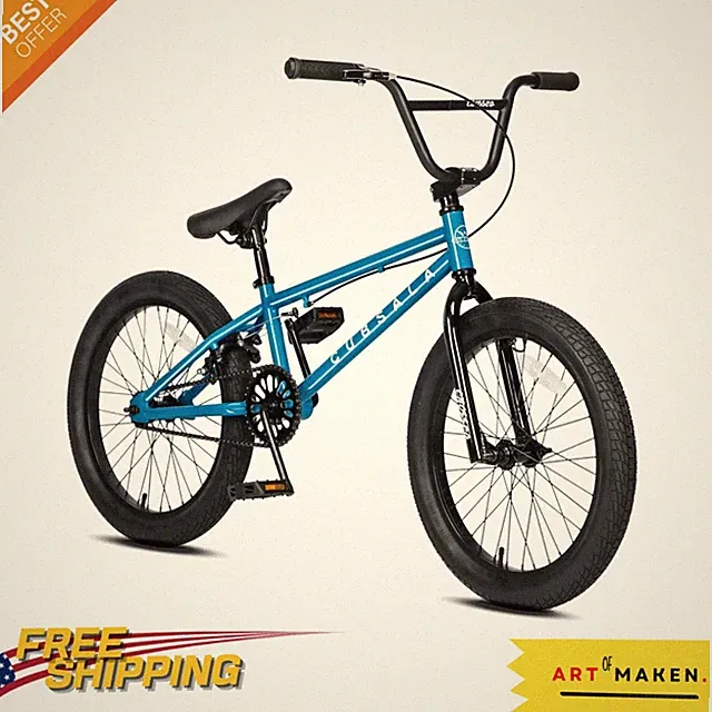 Lightweight 20-Inch Freestyle BMX Bike, Ideal for Beginners Aged 5-13 Old