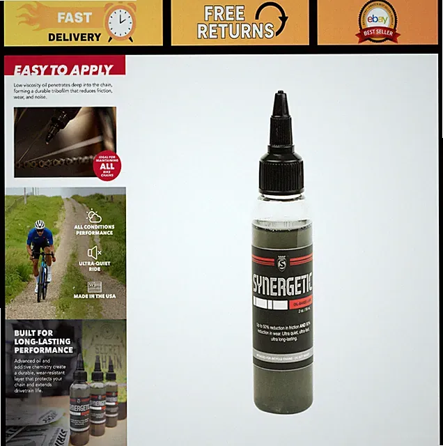 Premium Bicycle Chain Lube - Wet Oil Lubricant for Road, Gravel & MTB - 2oz, 500