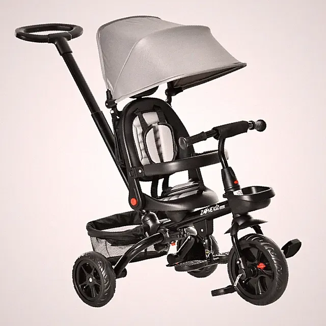 Tricycle 4 In 1 Trike w/ Reversible Angle Adjustable Seat Removable Handle