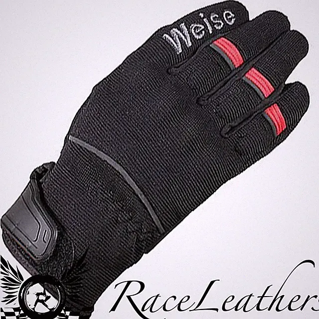WEISE PIT ADVENTURE BIKE OFF ROAD MOTORCYCLE MOTORBIKE GLOVES BLACK RED