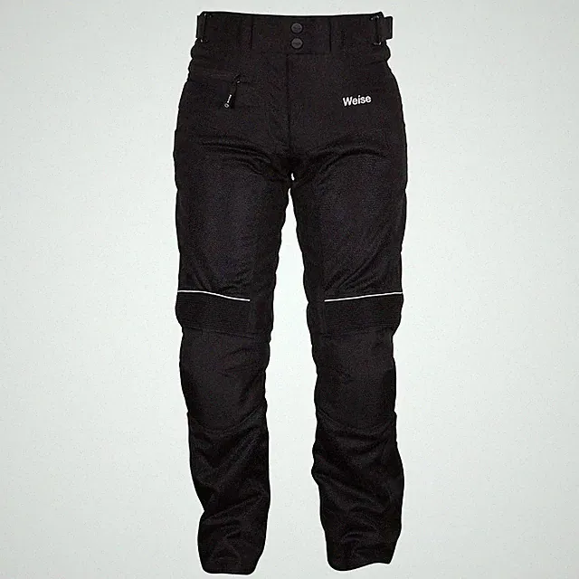 WEISE SCOUT LADIES BLACK MESH VENTED SUMMER LIGHTWEIGHT MOTORCYCLE BIKE TROUSER
