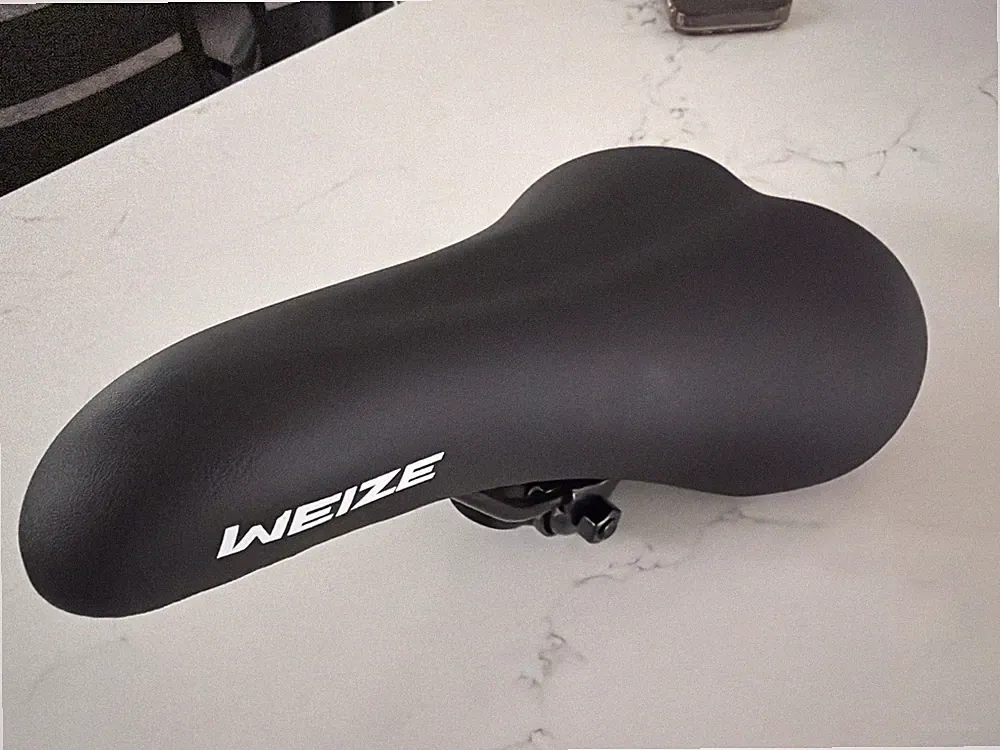 Weize Bike Seat Adult Black Stock Cushion 10.5 Inches Long
