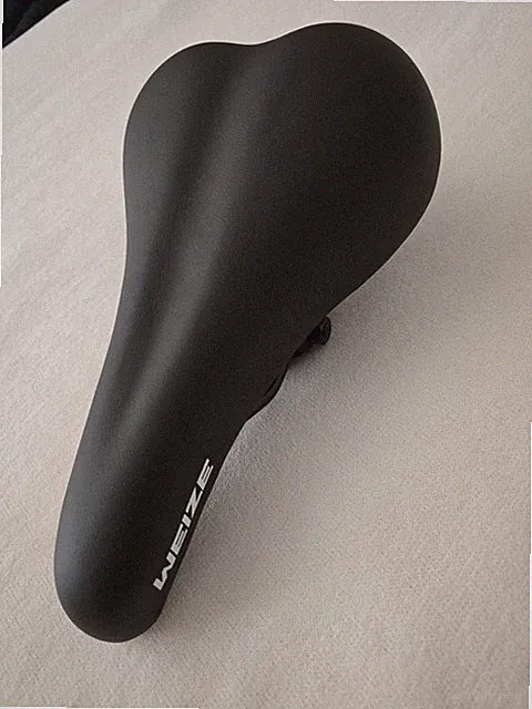 Weize Bike Seat Adult Black Stock Cushion 9.5 Inches Long
