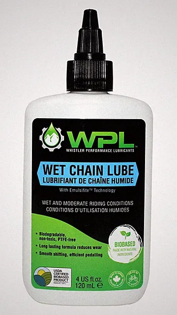 WPL Wet Chain Lube 120ml - Premium Bike Chain Lube for Mountain Bikes and Roa...