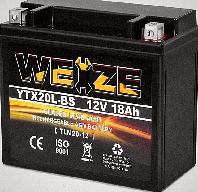 YTX20L-BS High Performance Power Sports- Maintenance Free - Sealed AGM Battery E